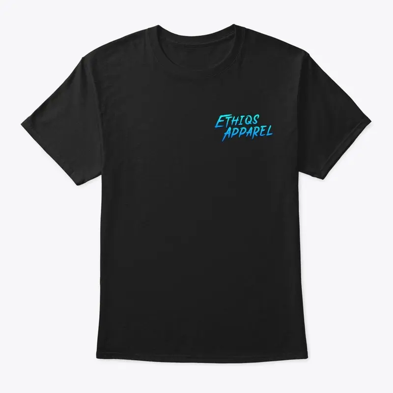 ETHIQS APPAREL BLUE STAMP TEE BLACK